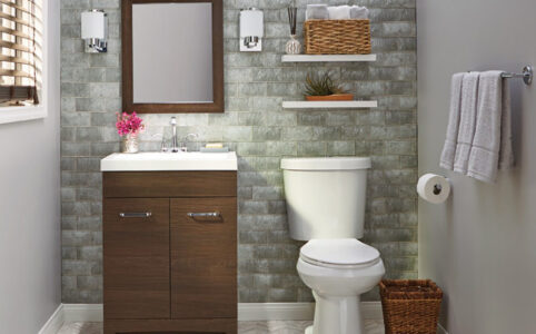 How to finish a half bathroom