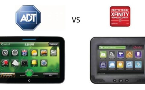 What are the main differences between ADT and Xfinity home security systems