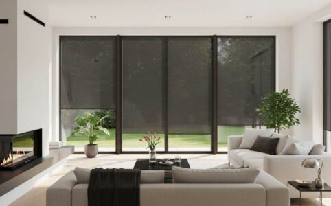Residential window tinting enhancing modern interior design